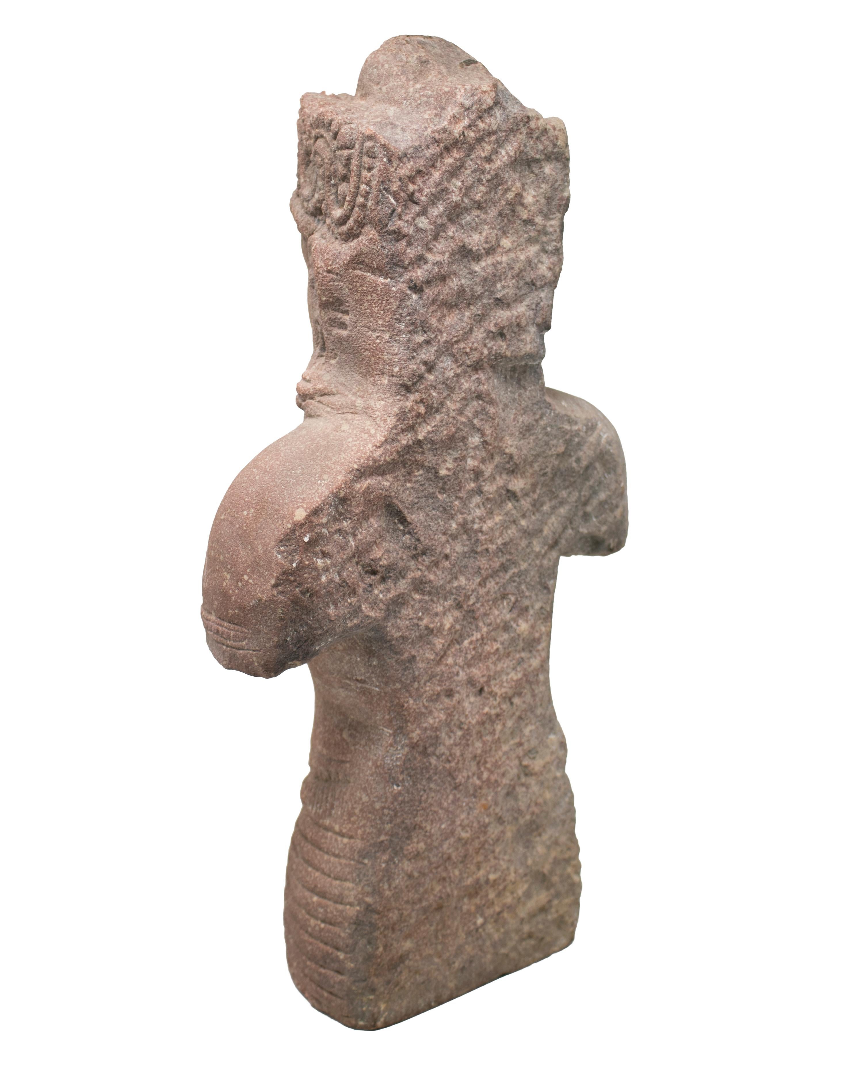 1970er Jahre indischen Khajuraho Liebe Tempel Torso Hand geschnitzt Sandstein-Skulptur (Handgeschnitzt)
