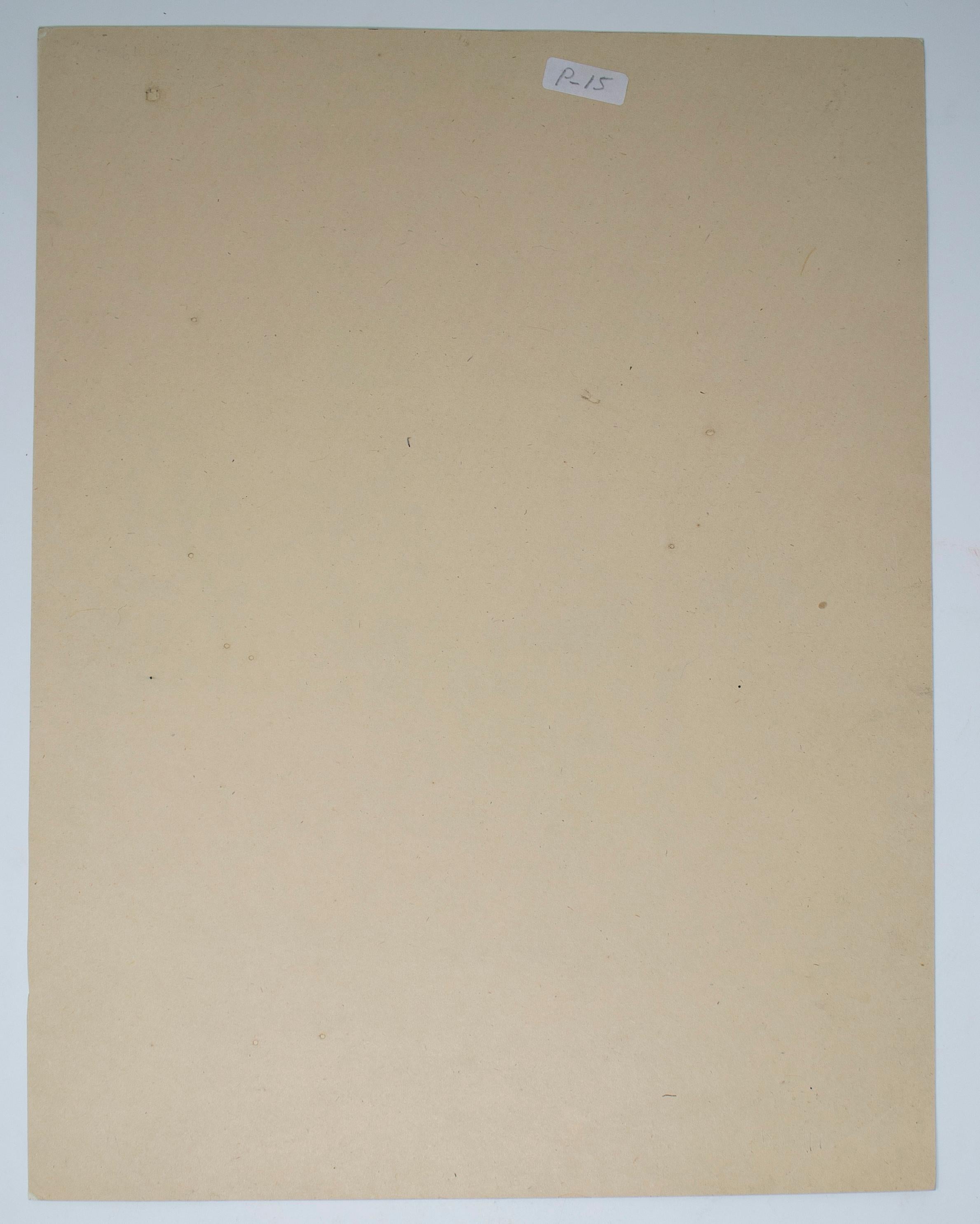 Disegno di capra su carta indiana degli anni '70 in vendita 1