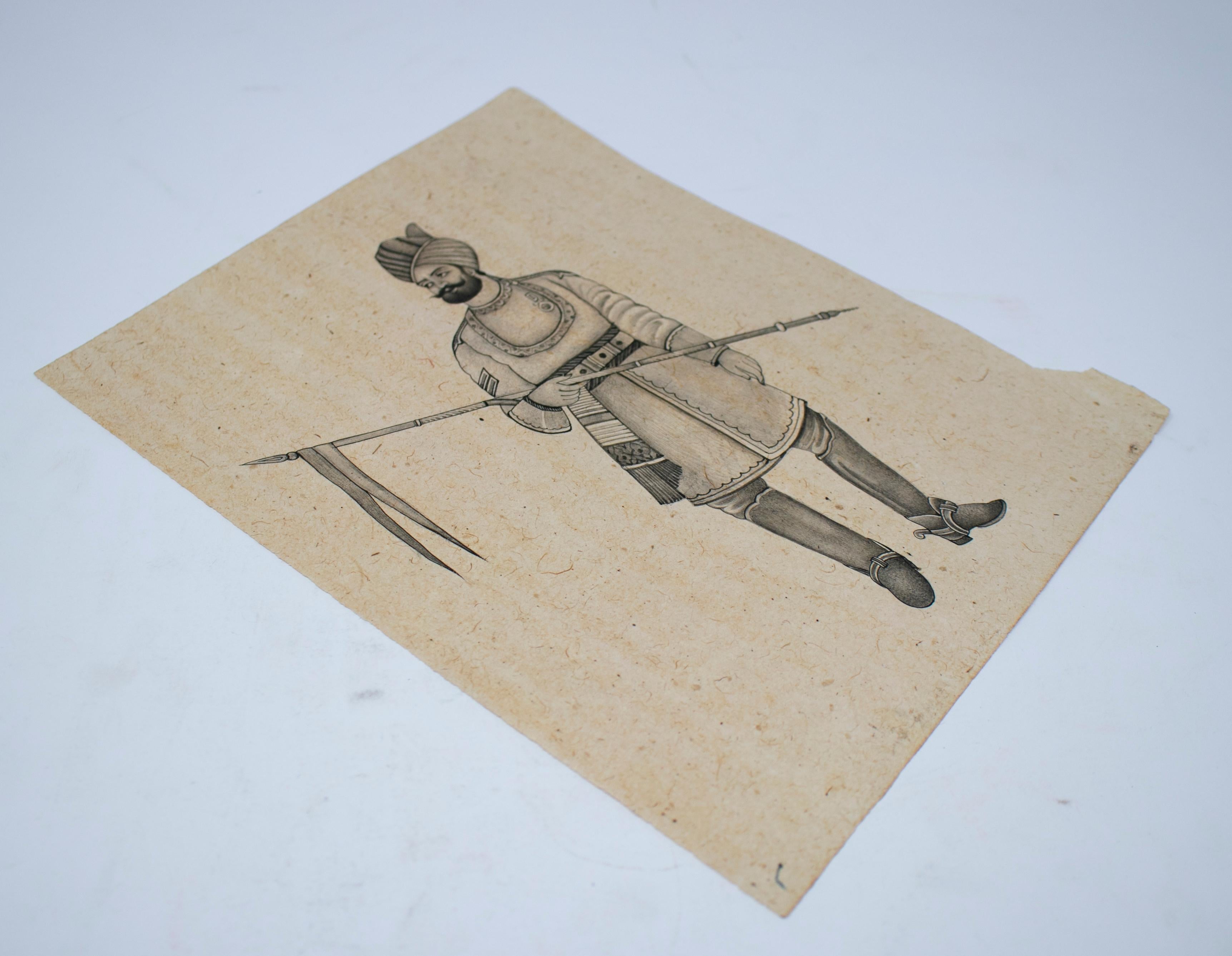 spear drawing