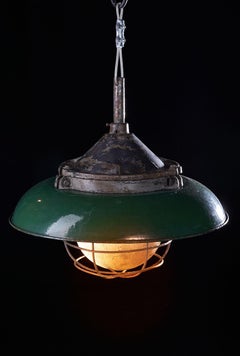 1970s Industrial Lamp Model OKS-1 with a Reflector Raw