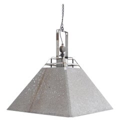 1970s Industrial Metal Lamp