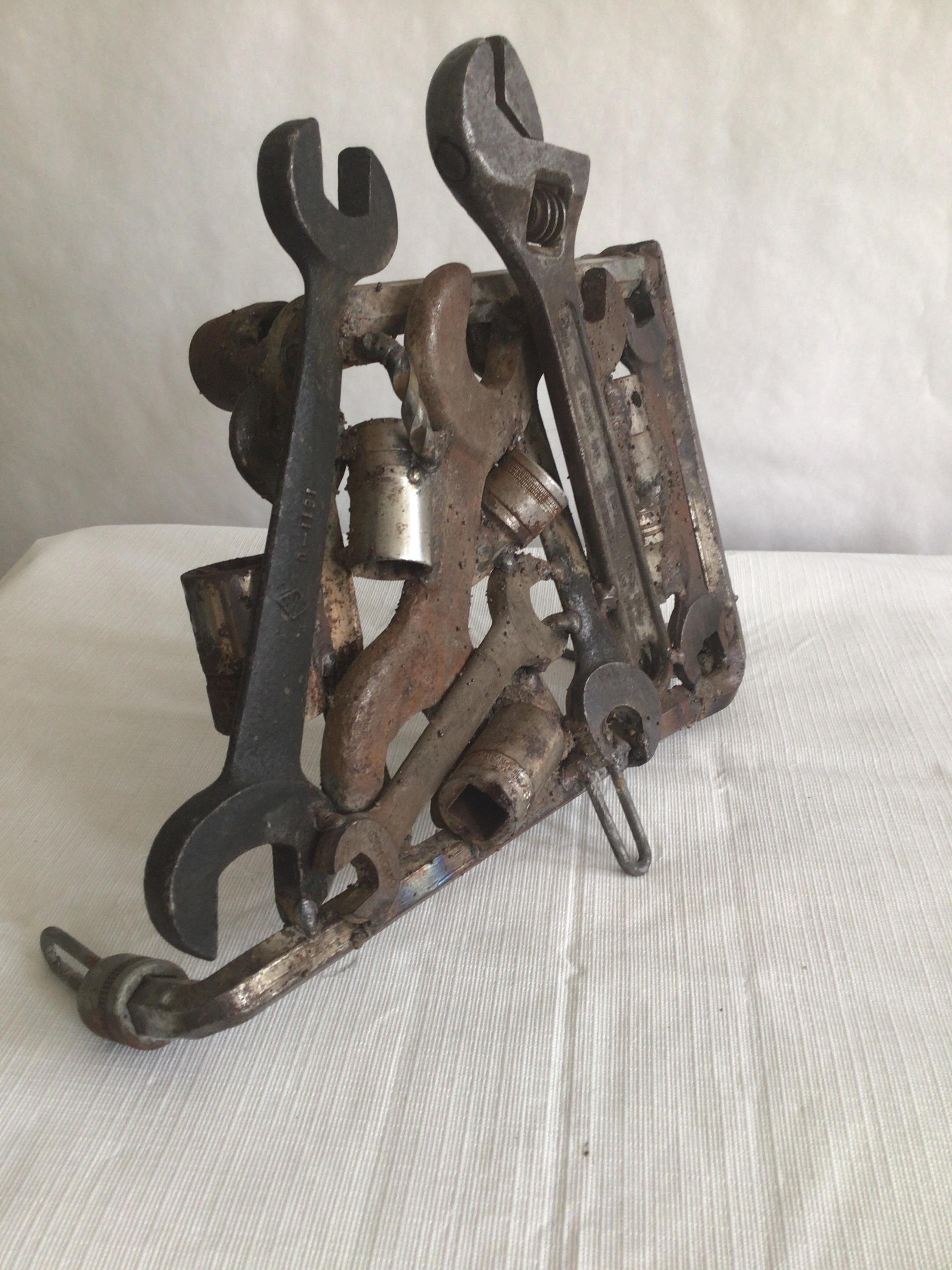 1970s Industrial Wrench Sculpture For Sale 1