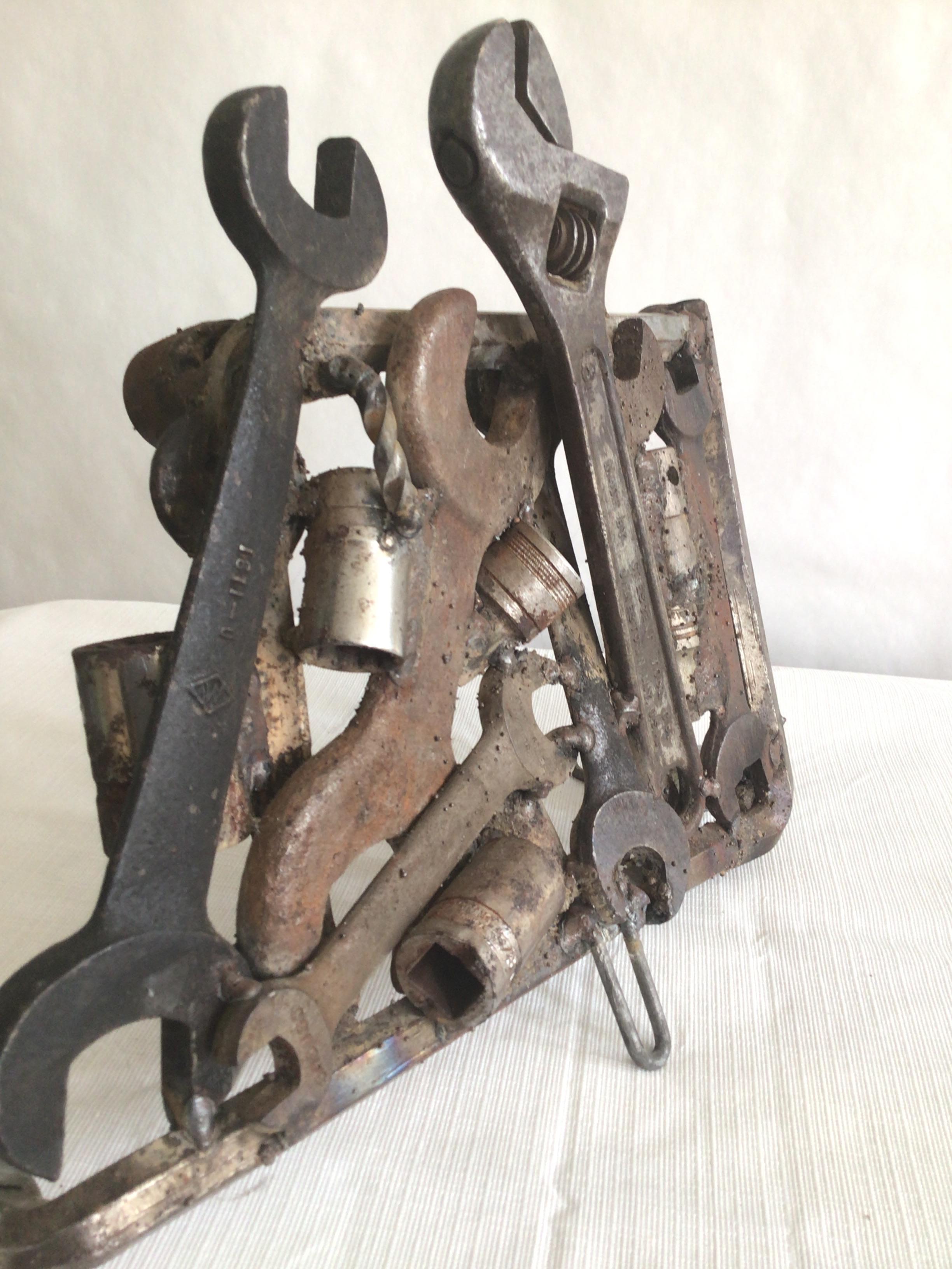 1970s Industrial Wrench Sculpture For Sale 2