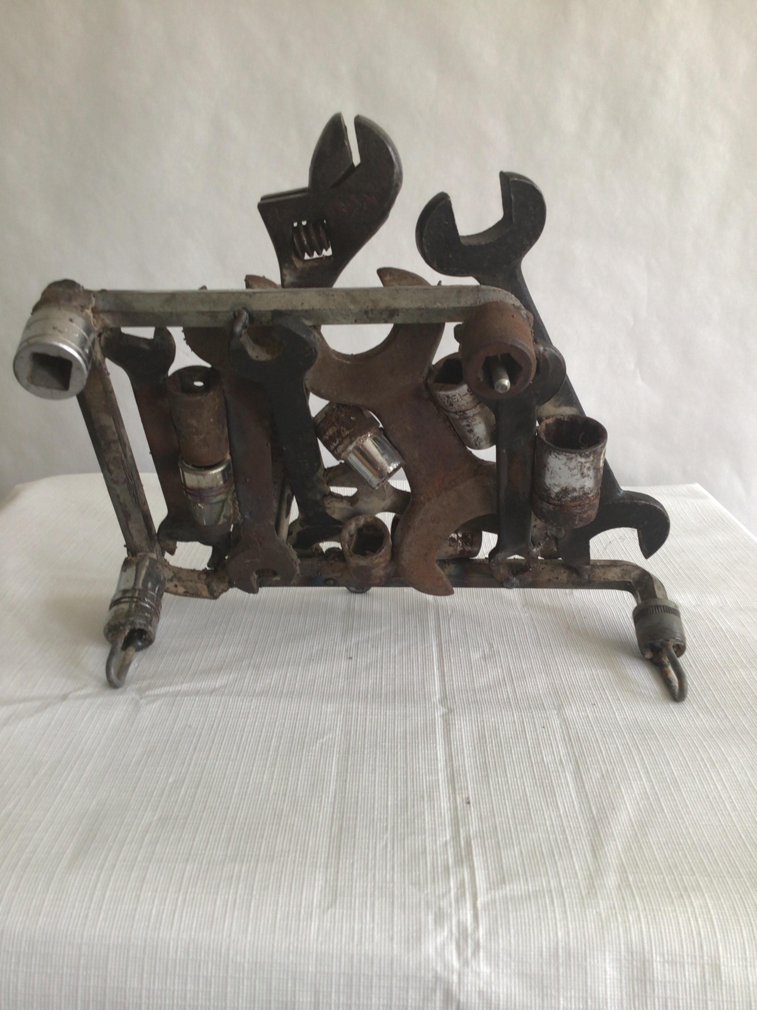 1970s Industrial Wrench Sculpture For Sale 3