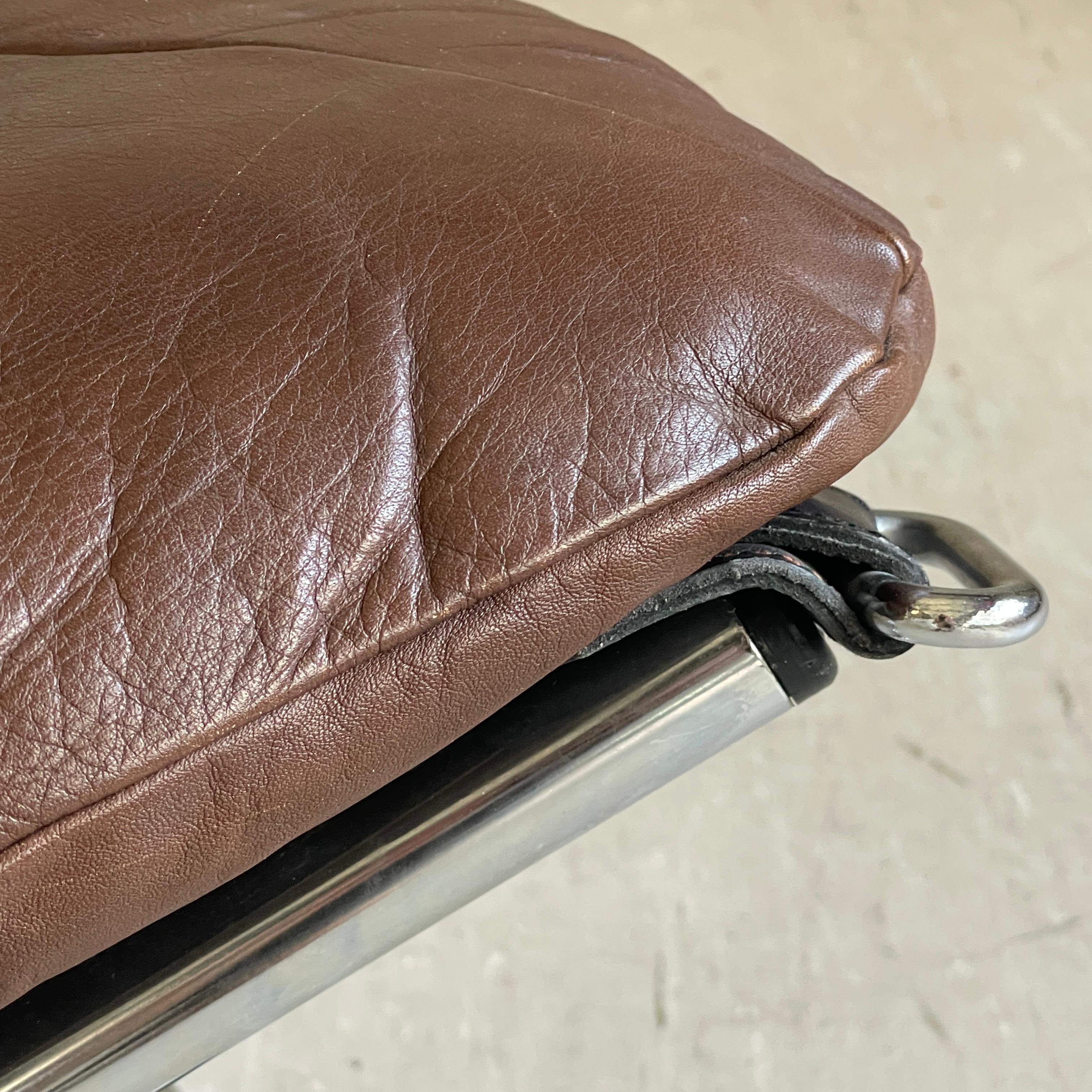 1970's Ingmar Relling leather ottoman No. 2 For Sale 11