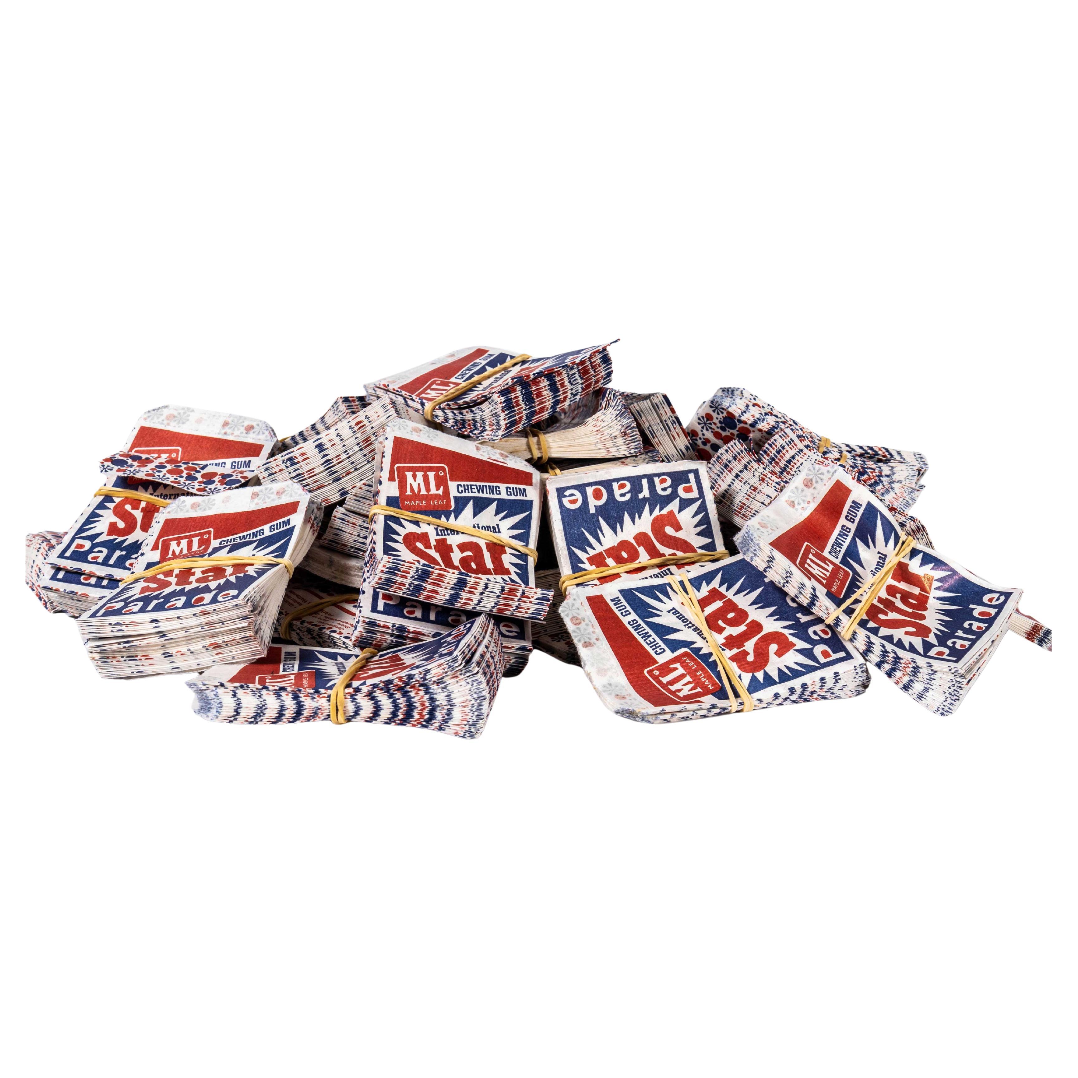 1970's International Star Parade Chewing Gum Bags - Pack of Twenty