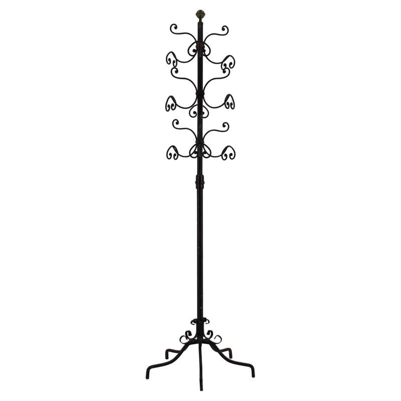 Euro Racking Dimensions Custom Rebar Coat Rack, Hand-Painted Iron, Contemporary Modern, USA For ...