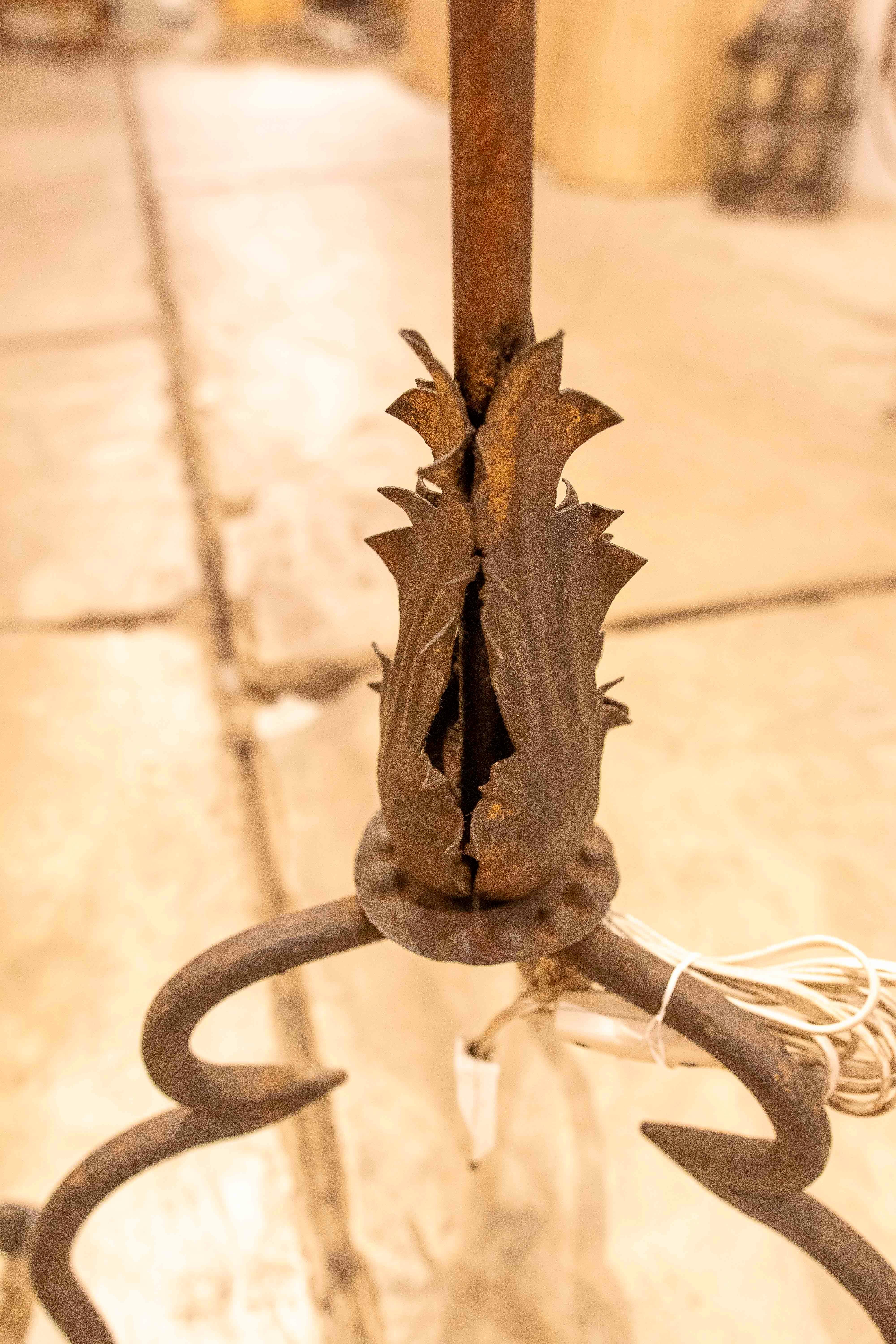 1970s Iron Floor Lamp For Sale 5