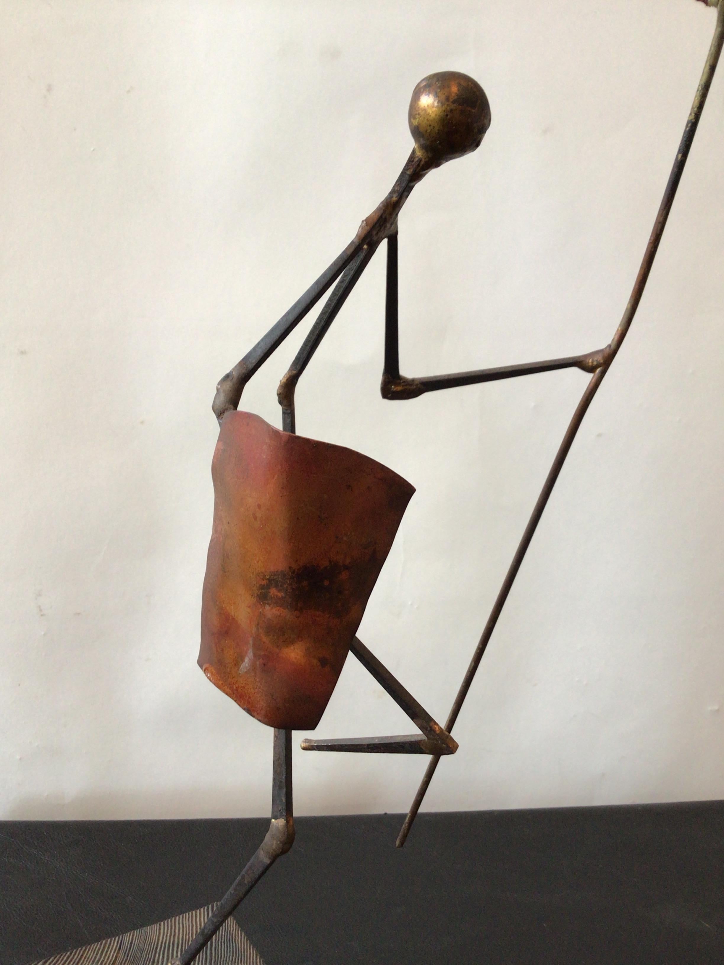1970s Iron Warrior Sculpture By Alex Kovacs For Sale 4