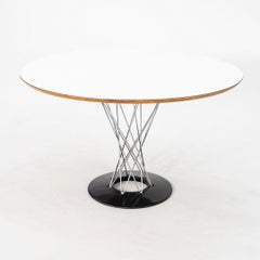 1970s Isamu Noguchi for Knoll 48" Cyclone Dining Table with White Laminate Top