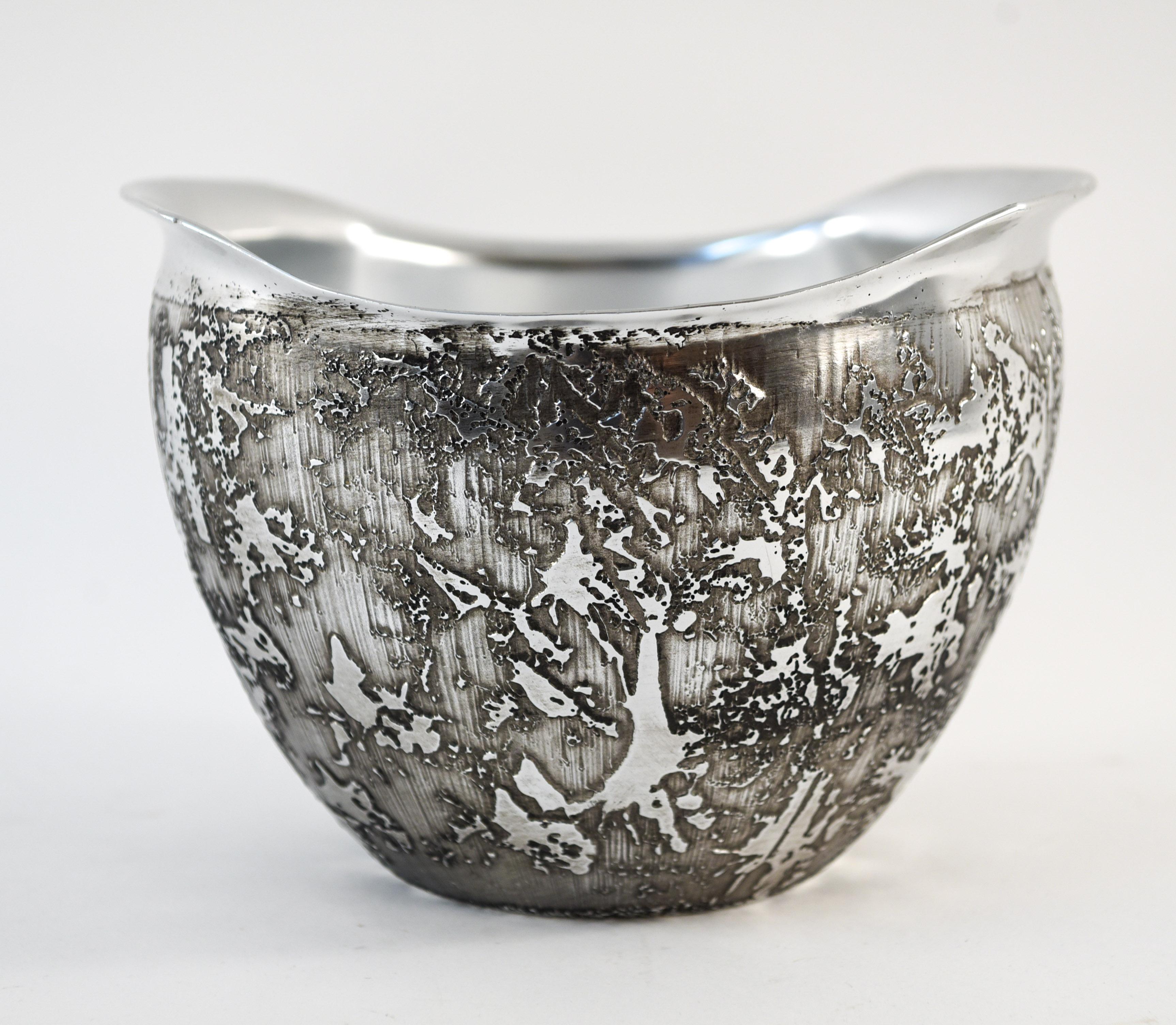 1970s Israeli Aluminum Bowl In Good Condition In Norwalk, CT