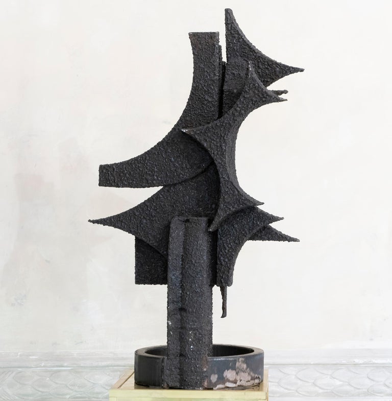 1970s Italian Abstract Steel Sculpture By Antonio Murri In Good Condition In Firenze, IT