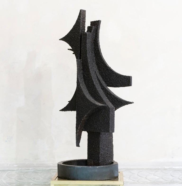 1970s Italian Abstract Steel Sculpture By Antonio Murri 2