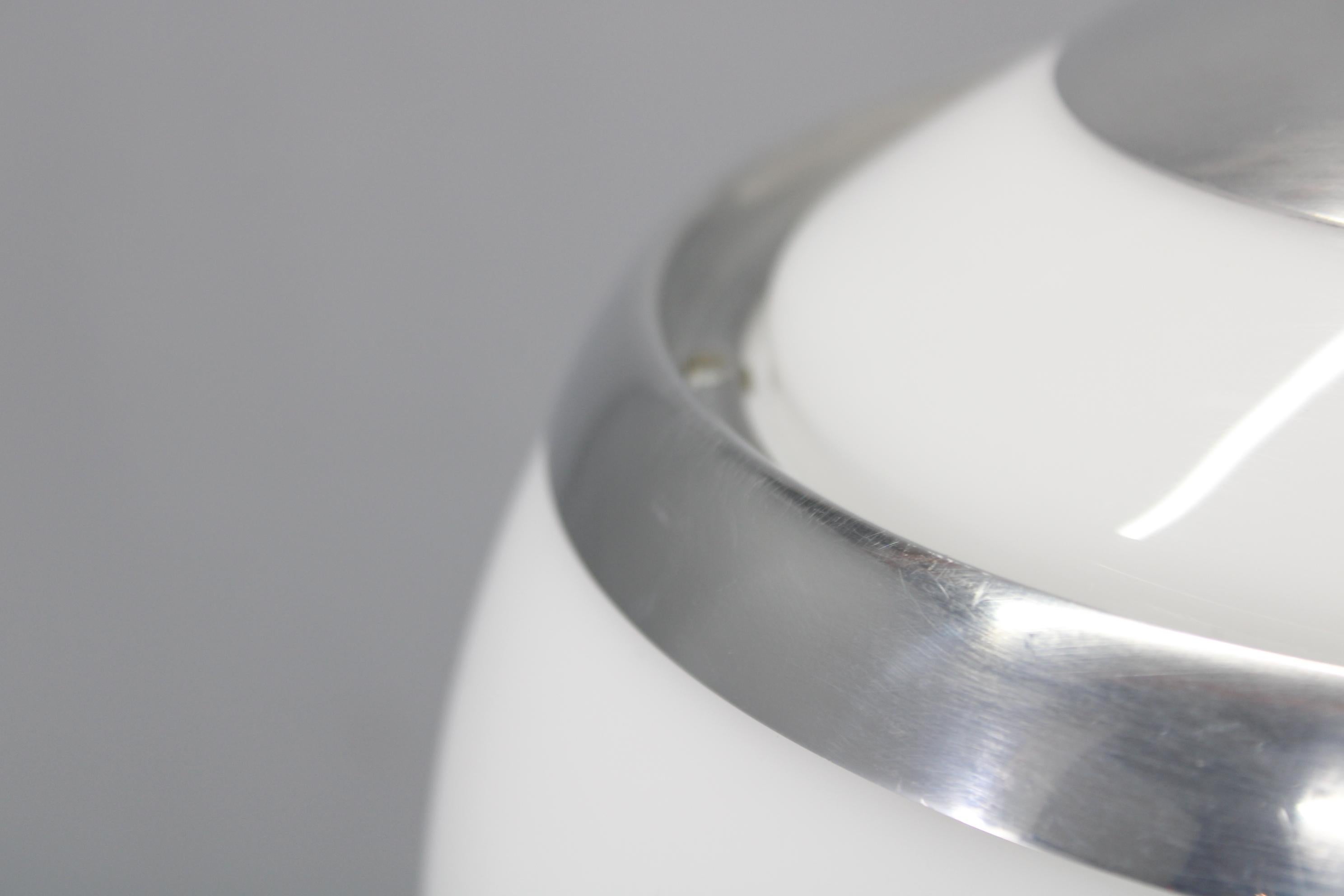 Lampada a sospensione regolabile in plastica e cromo degli anni '70 - Space Age Modern In condizioni buone in vendita a Praha, CZ