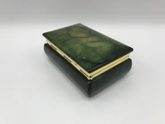 1970s Italian Alabaster and Brass Box