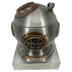 1970'S Italian Aluminium "Diver Helmet" Thermal Ice Bucket