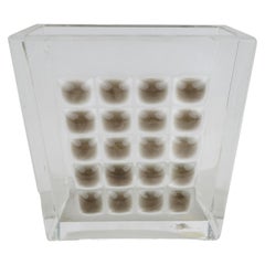 1970s Italian Art Moderne Acrylic Vase