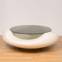 1970s Italian Astarte Milano Space Age UFO Fibreglass Coffee Table