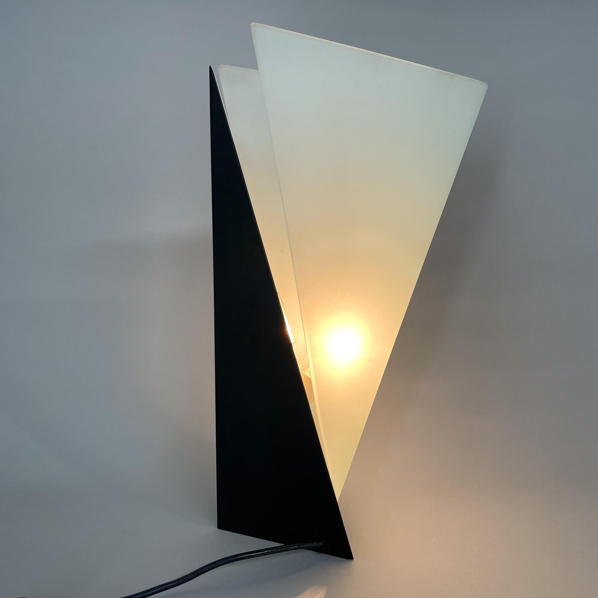 Mid-Century Modern 1970's Italian Asymmetrical Stilnux Table Lamp For Sale