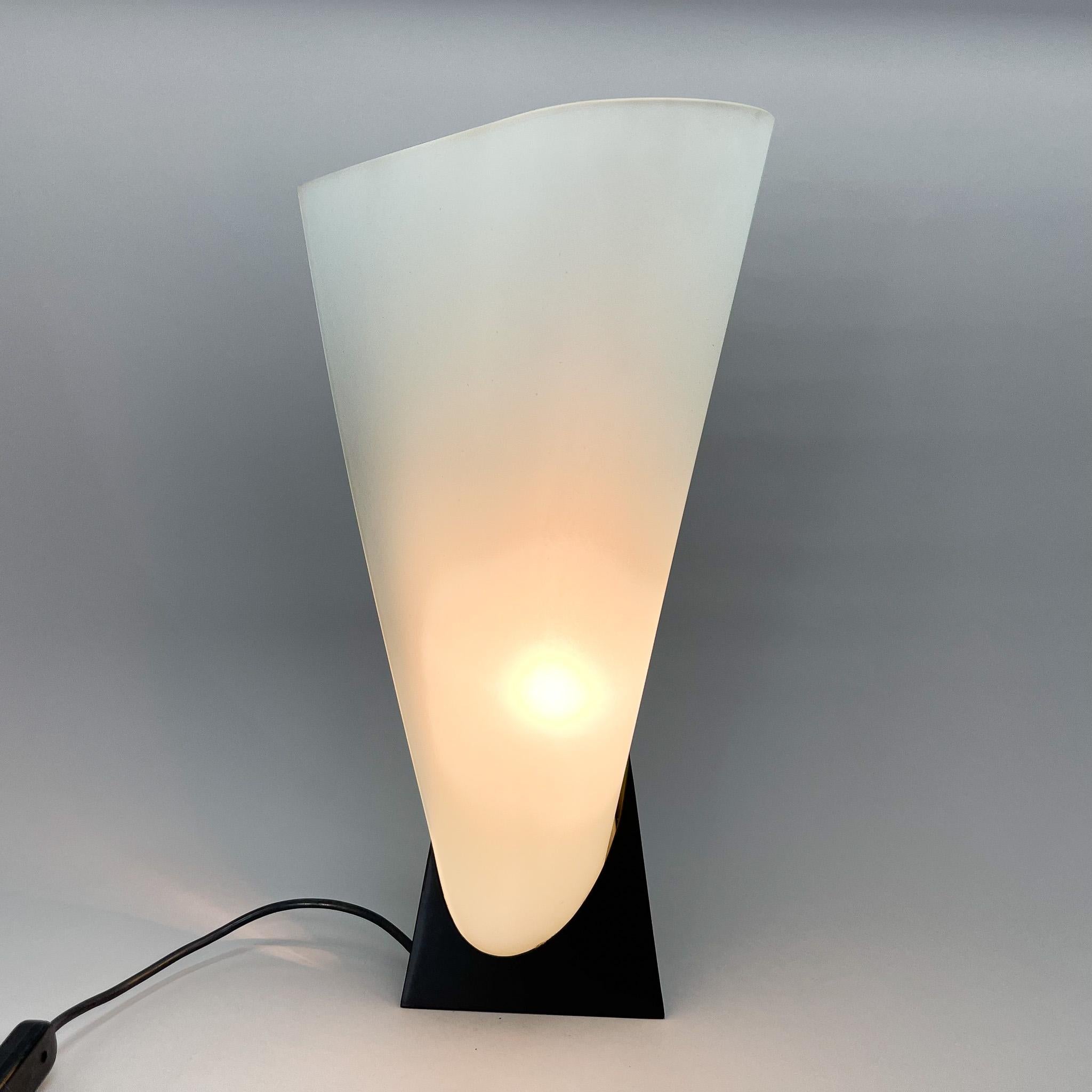 Late 20th Century 1970's Italian Asymmetrical Stilnux Table Lamp For Sale