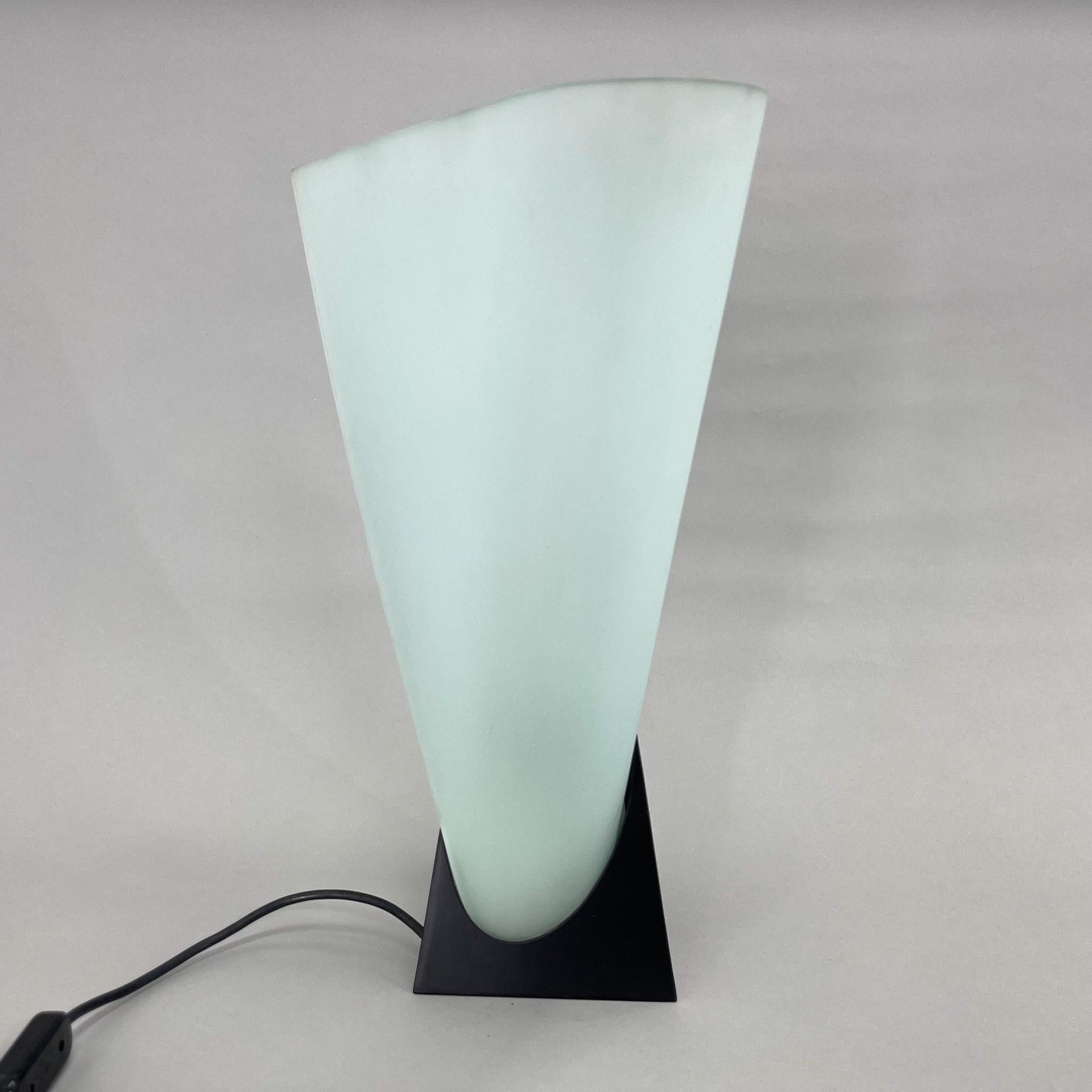 Metal 1970's Italian Asymmetrical Stilnux Table Lamp For Sale