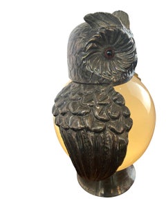 1970s Italian att.Gabriella Binazzi Owl Table Lamp