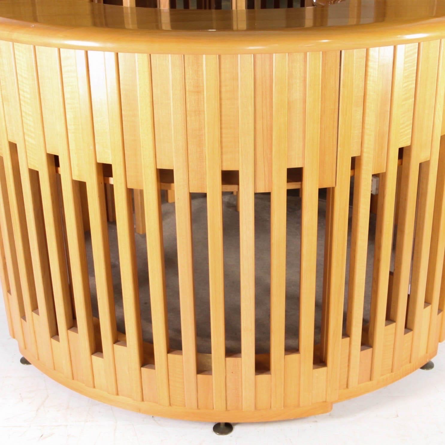 Wood 1970’s Italian bar set For Sale