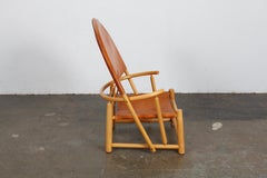 1970s Italian Beech Lounge Chair by Piero Palange and Werther Toffoloni