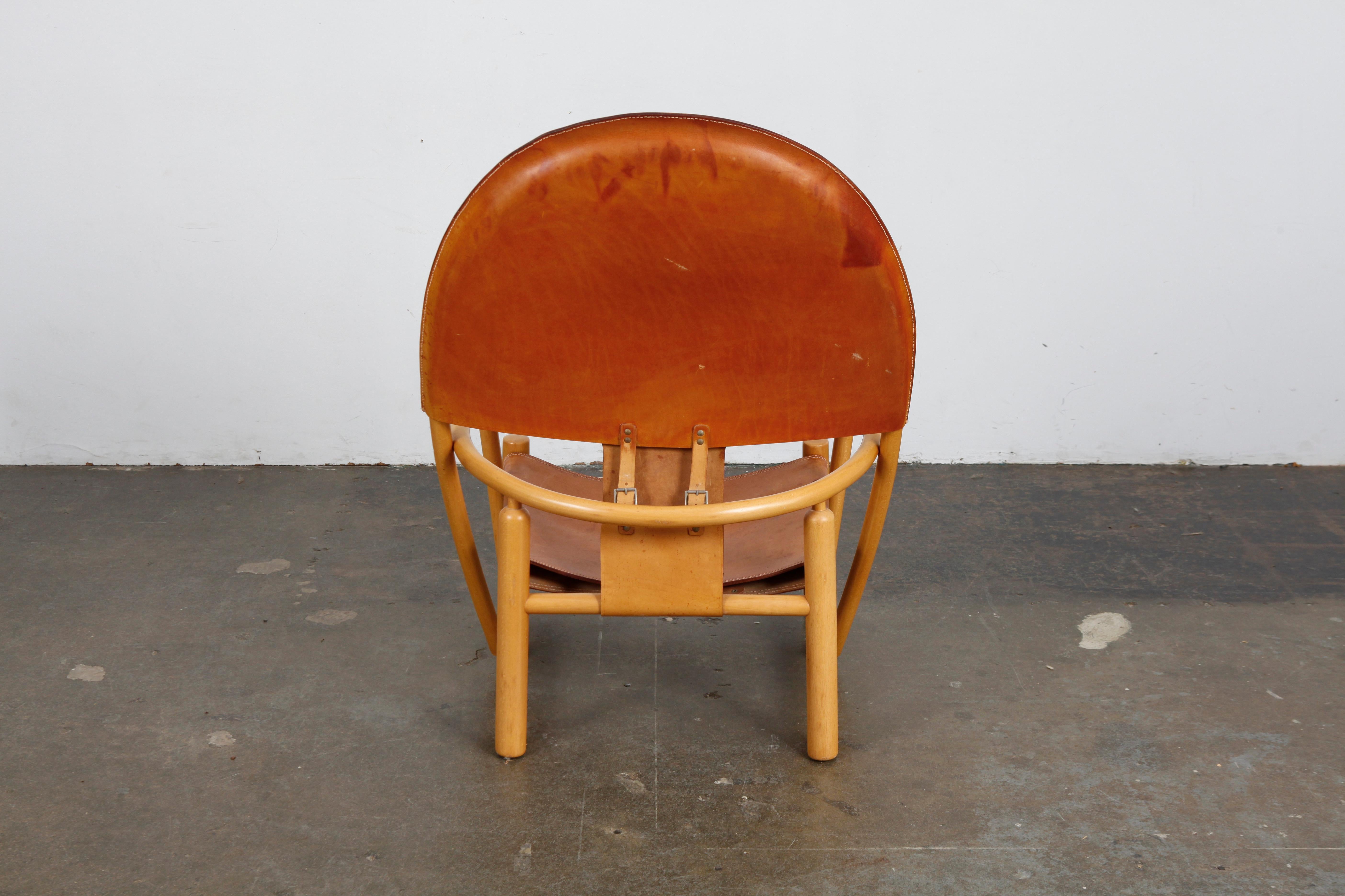 Woodwork 1970s Italian Beech Lounge Chair by Piero Palange and Werther Toffoloni For Sale