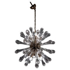 1970’s Italian Blown Glass Sputnik Style Chandelier (2 Available)