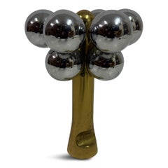1970s Italian Brass and Chrome Sculpture