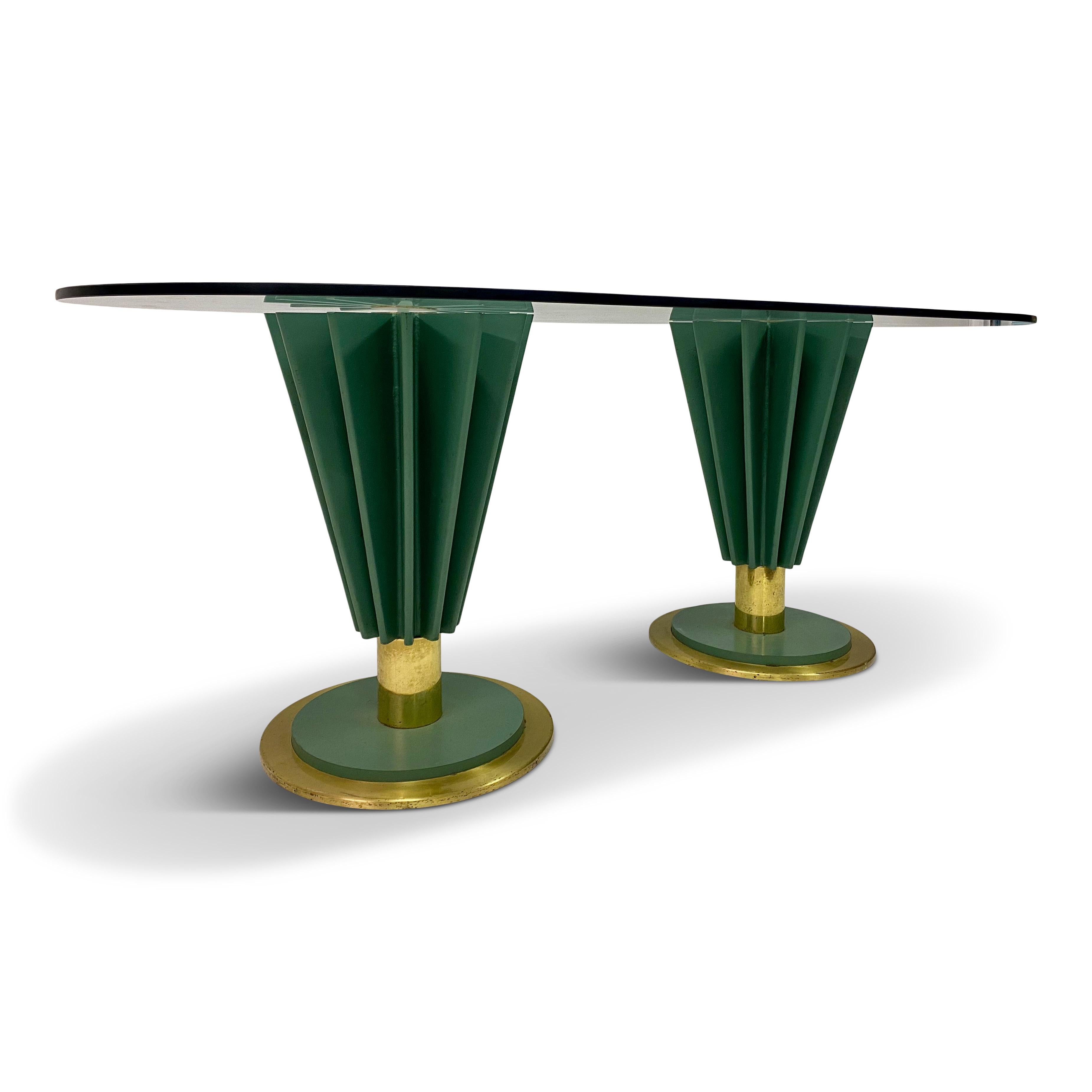 20th Century 1970s Italian Brass and Iron Dining Table by Pierre Cardin