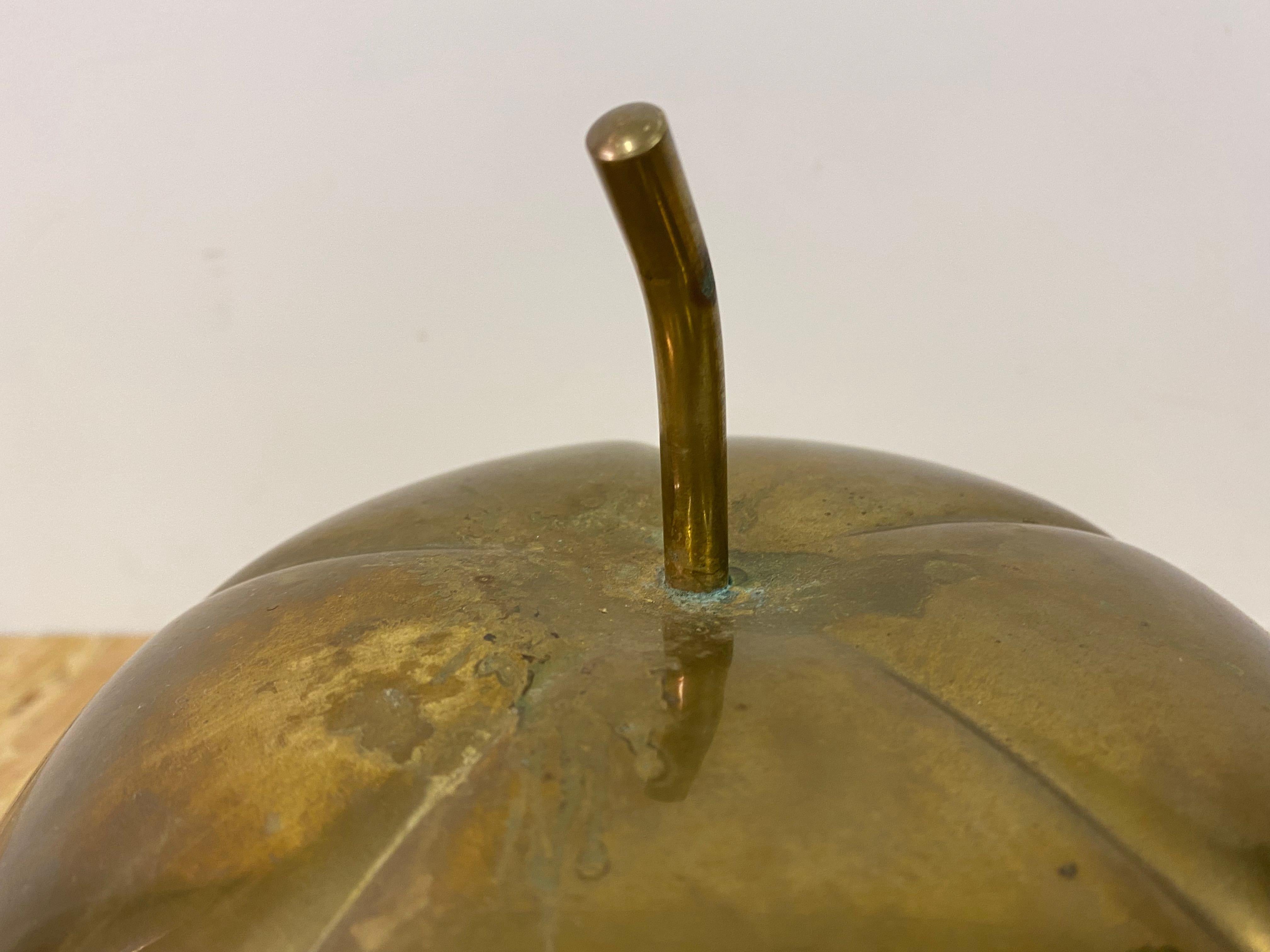 20th Century 1970s Italian Brass Apple Pot Bucket