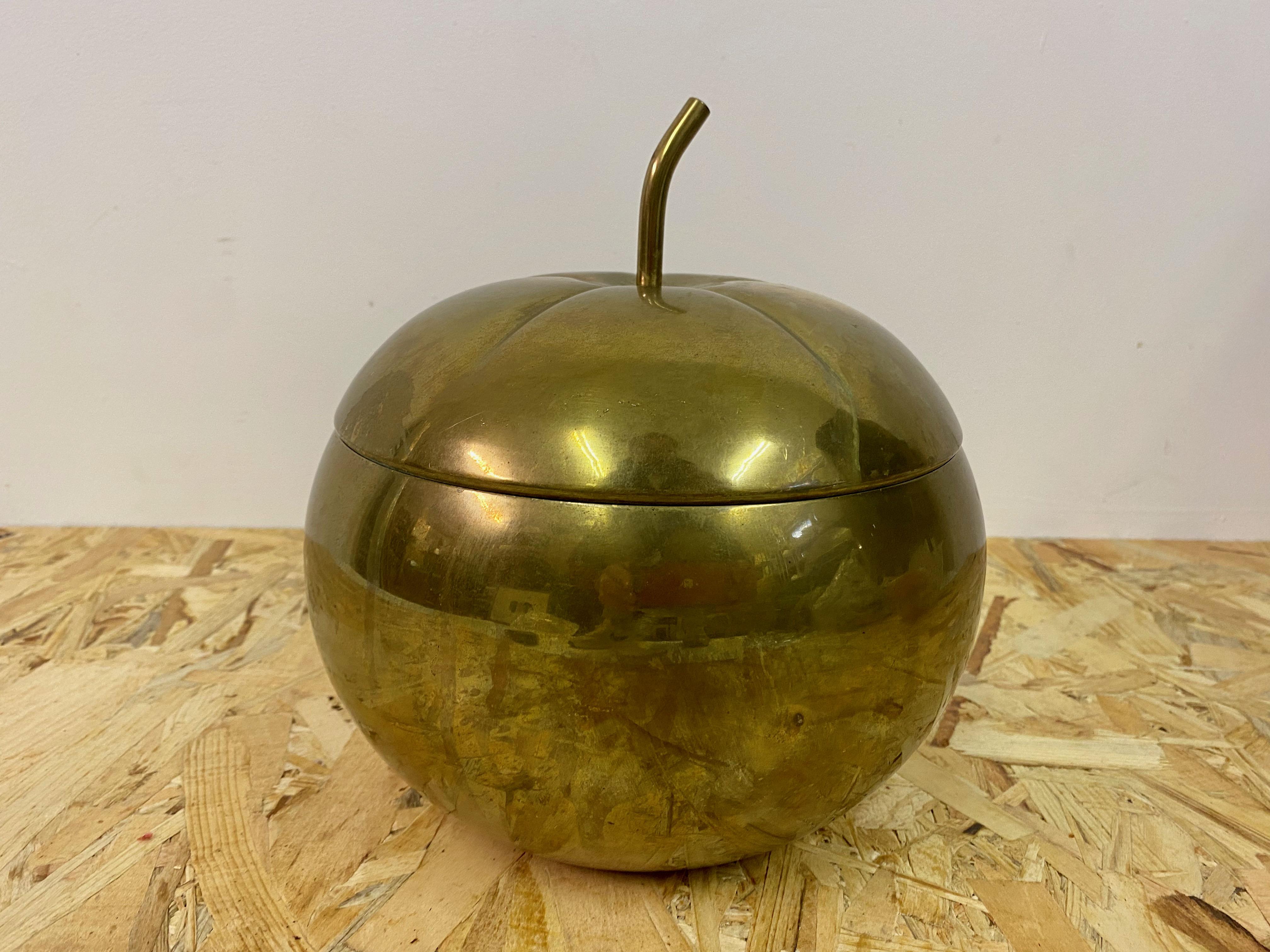 1970s Italian Brass Apple Pot Bucket 2