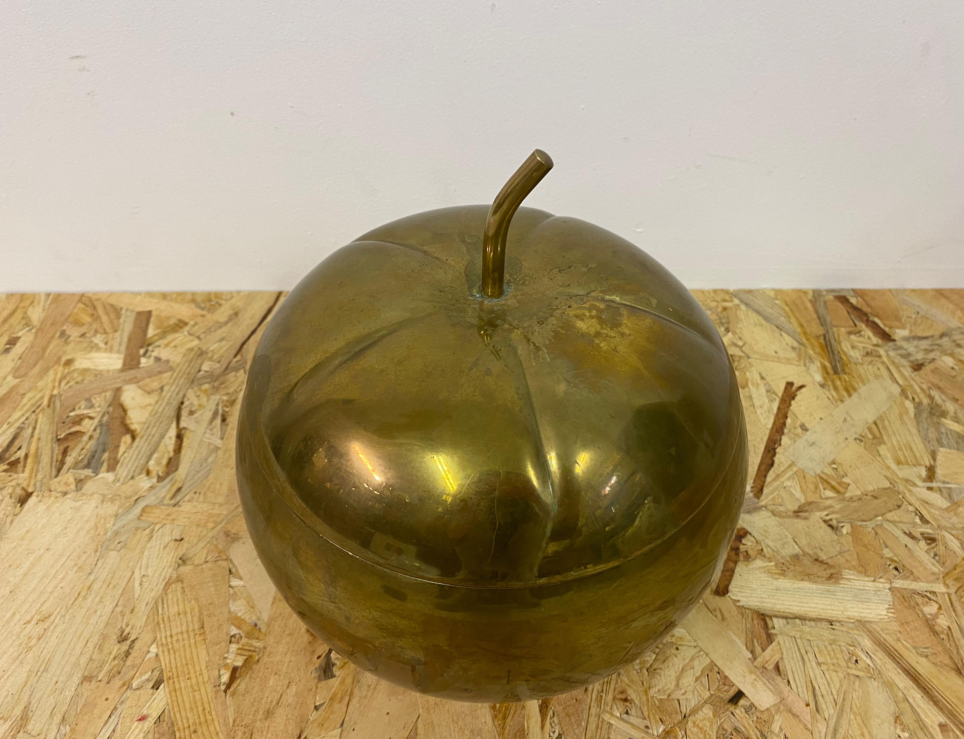 1970s Italian Brass Apple Pot Bucket 3