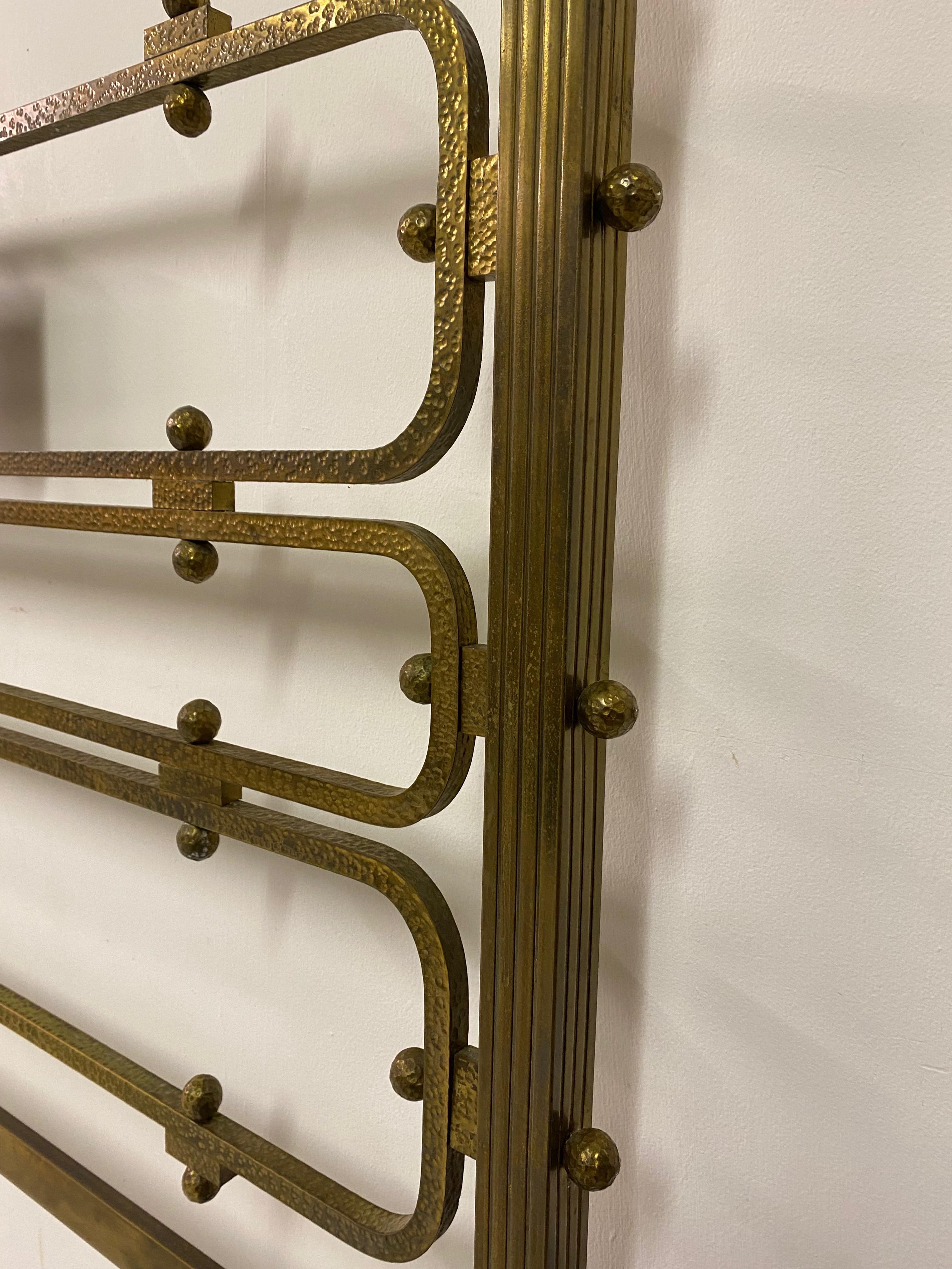 1970s Italian Brass Bed by Luciano Frigerio For Sale 11