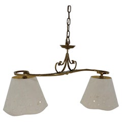1970s Italian Brass Chandelier
