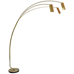 Vintage brass Floor Lamp, Italy 1970s