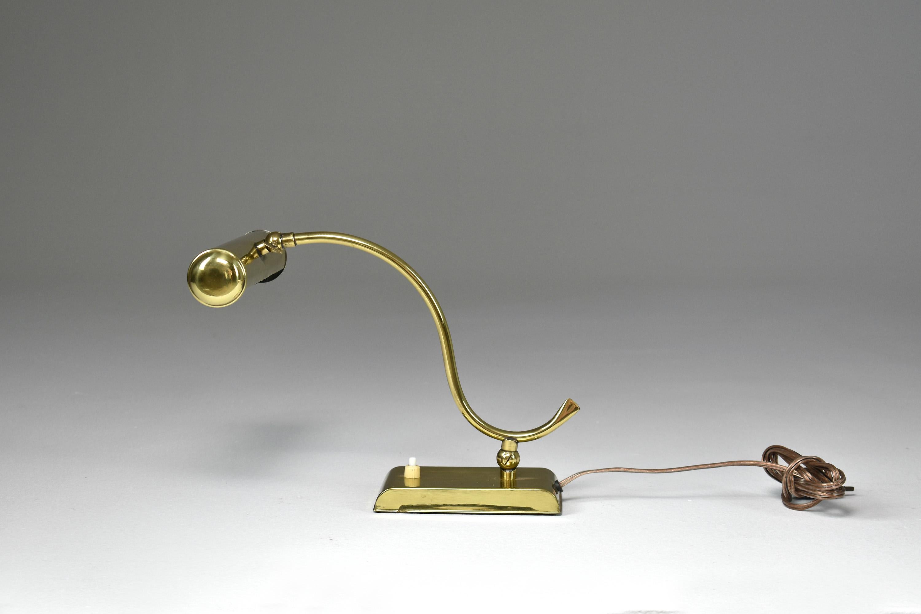 Mid-Century Modern 1970's Italian Brass Lamp