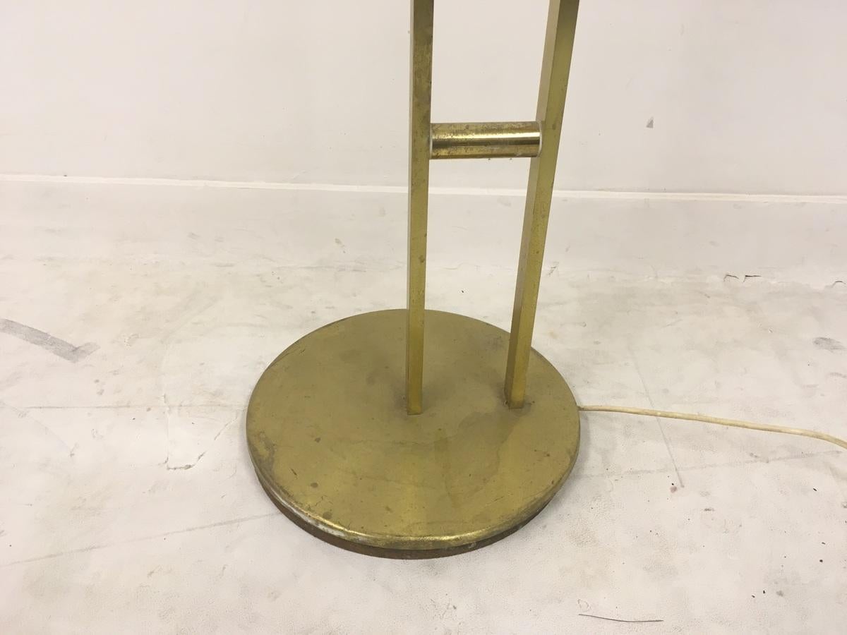 20th Century 1970s Italian Brass Swing Floor Lamp by Reggiani