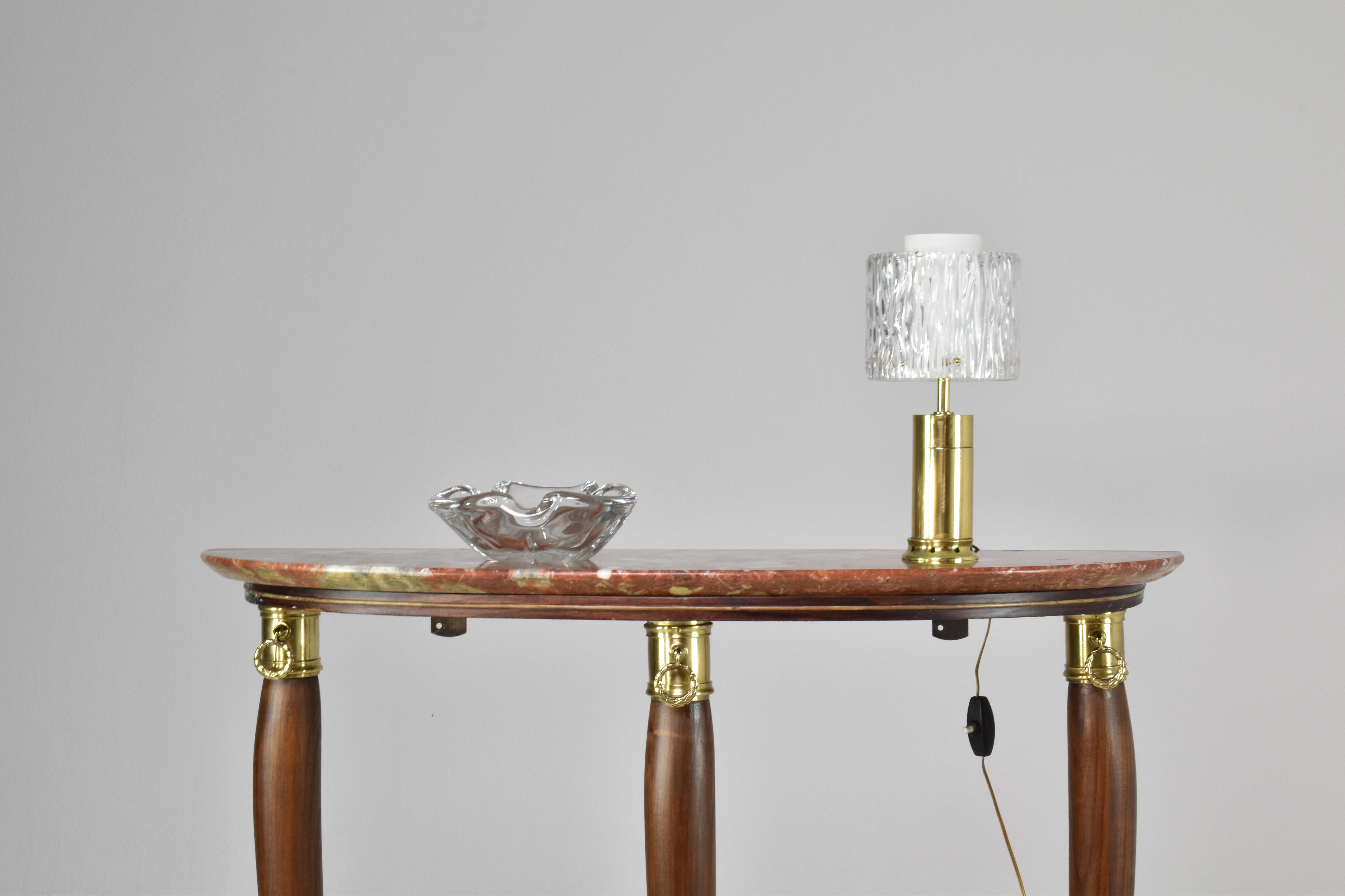 1970s Italian Brass Table Lamp  For Sale 1