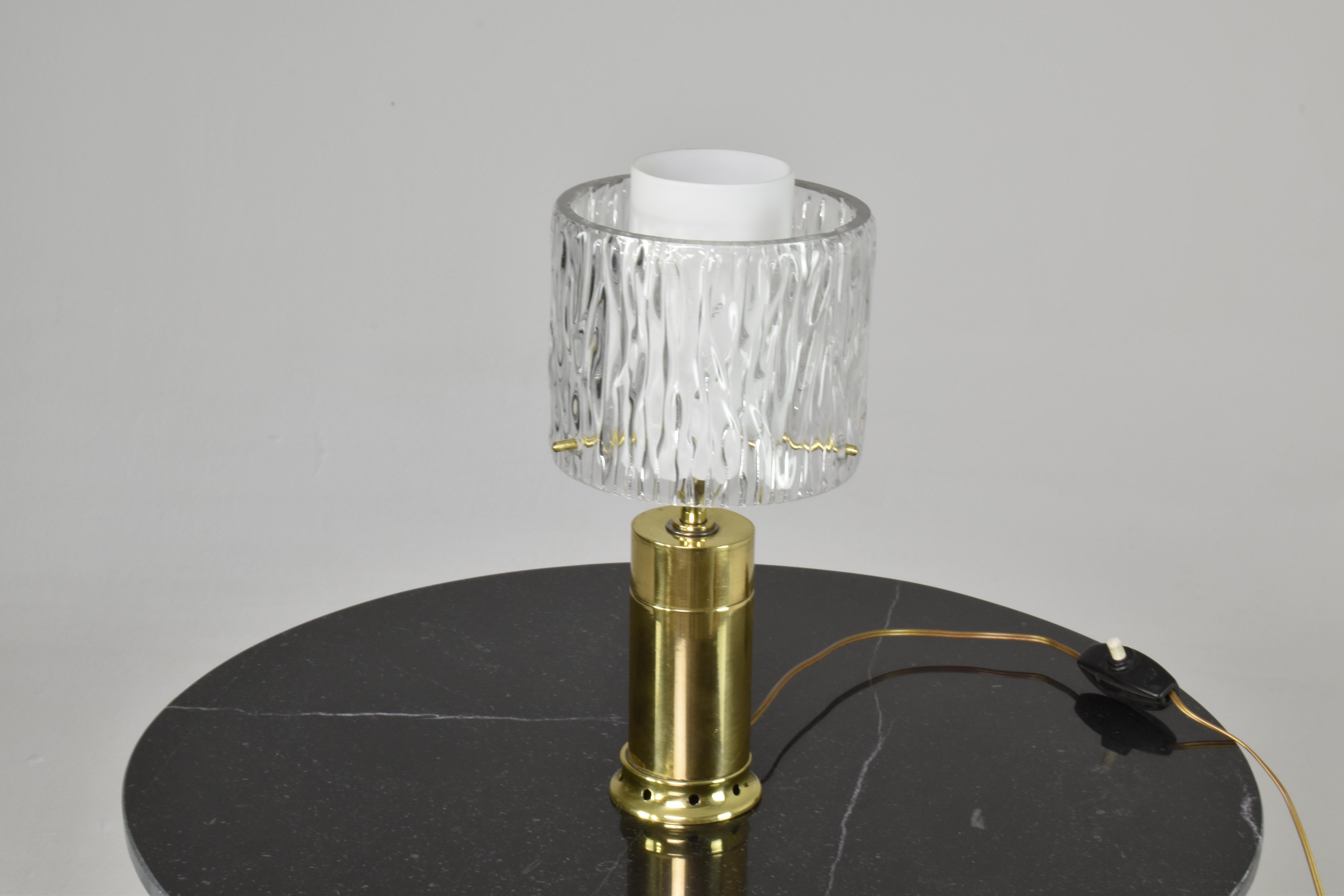 1970s Italian Brass Table Lamp  For Sale 2