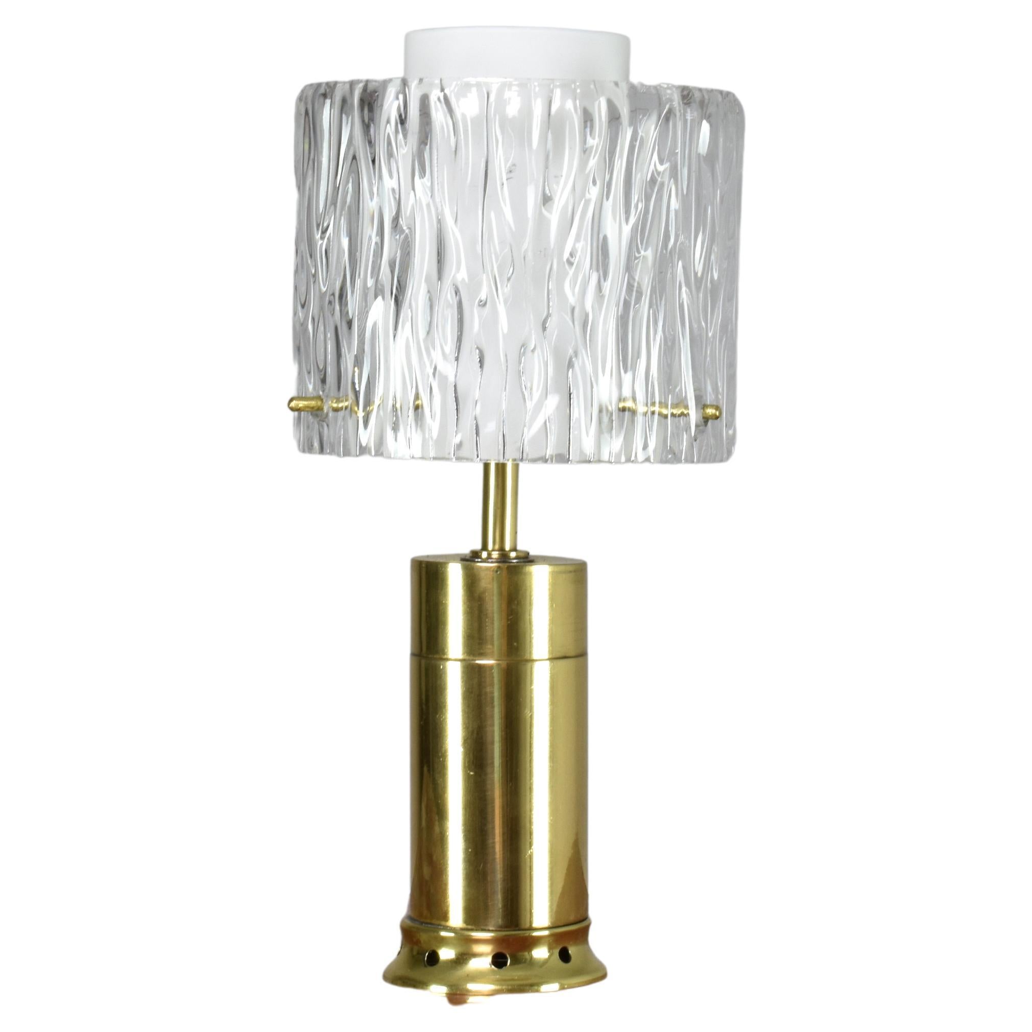 1970s Italian Brass Table Lamp  For Sale