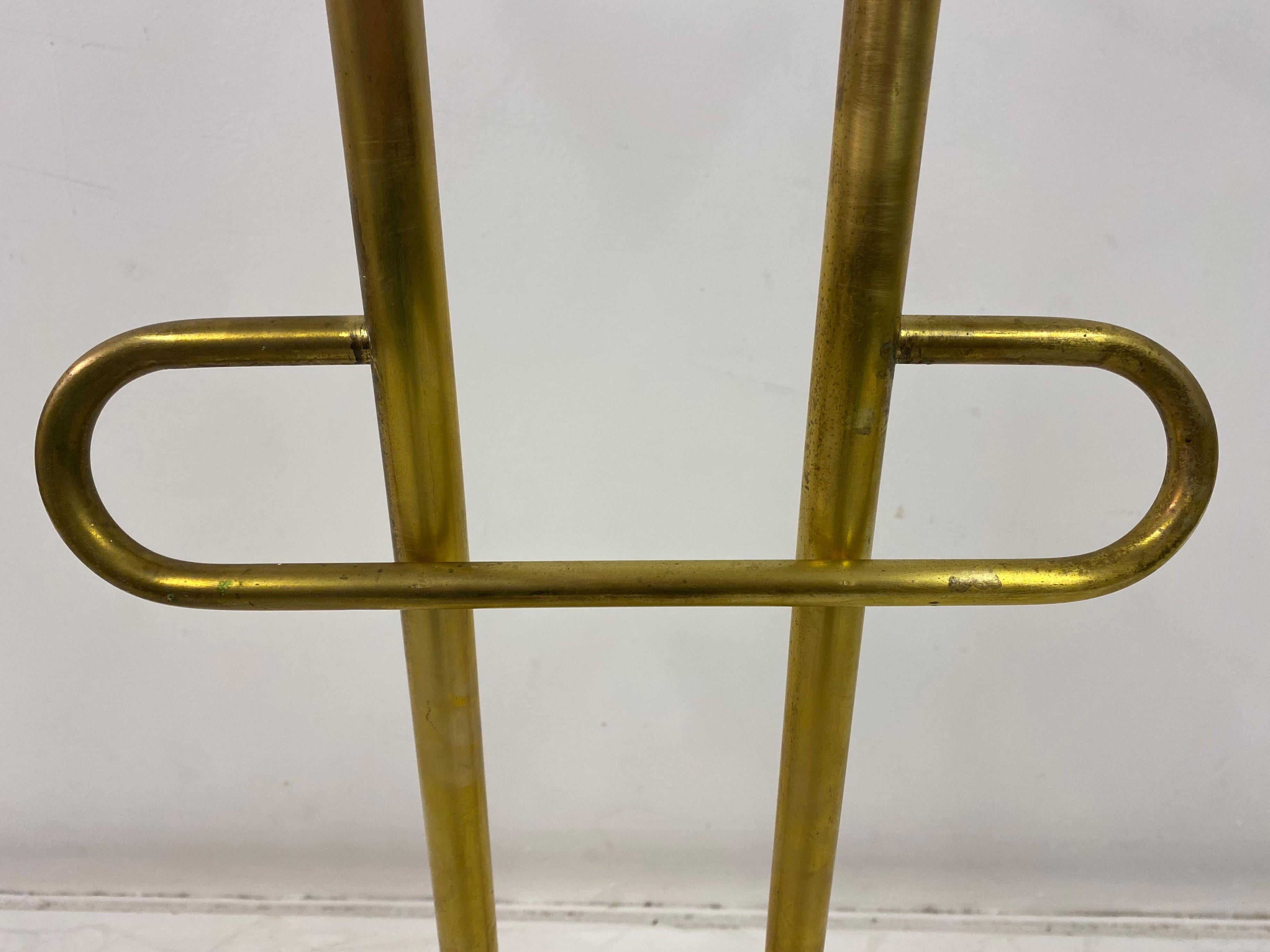 1970s Italian Brass Valet or Towel Stand 1