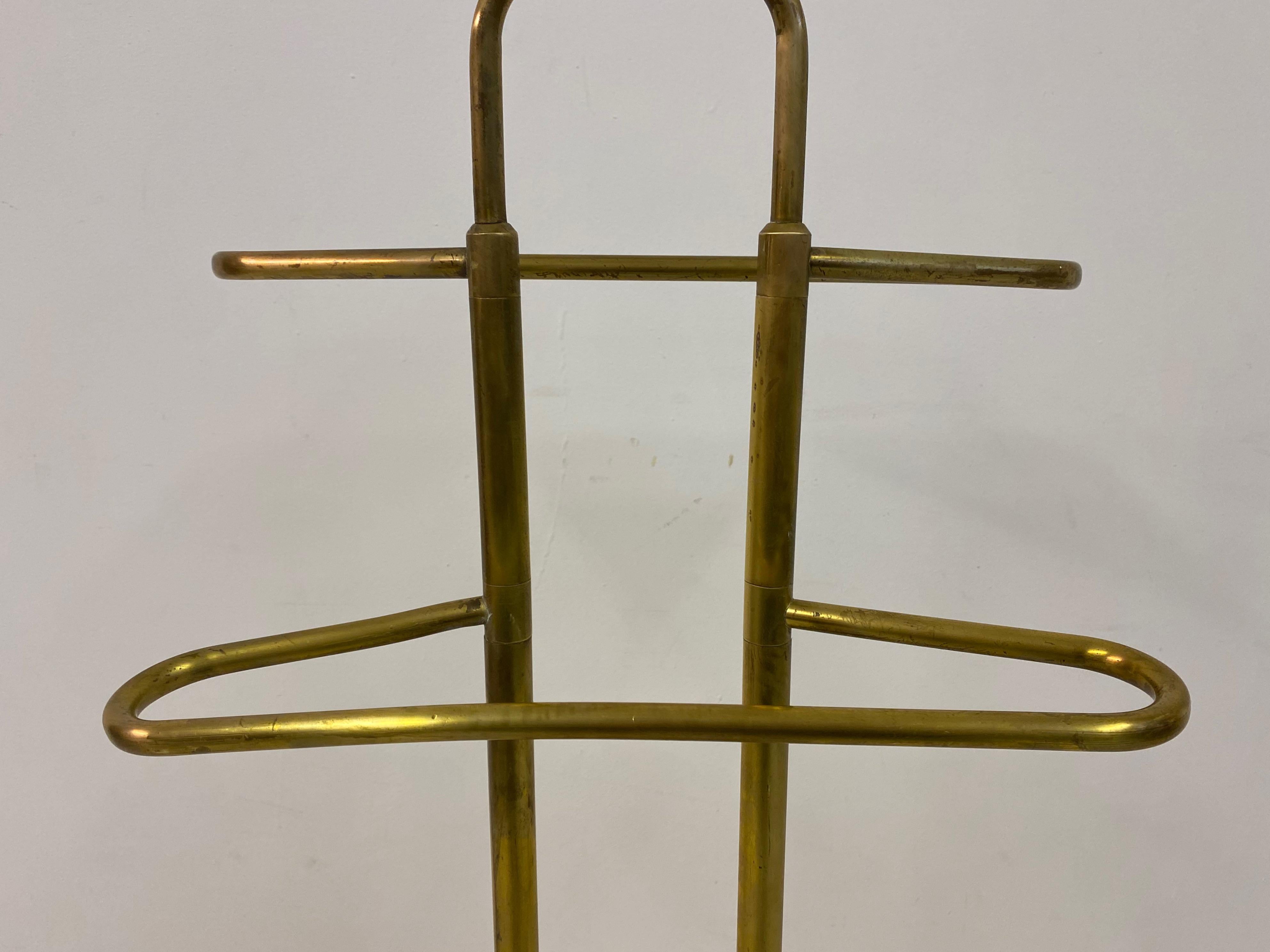 1970s Italian Brass Valet or Towel Stand 2