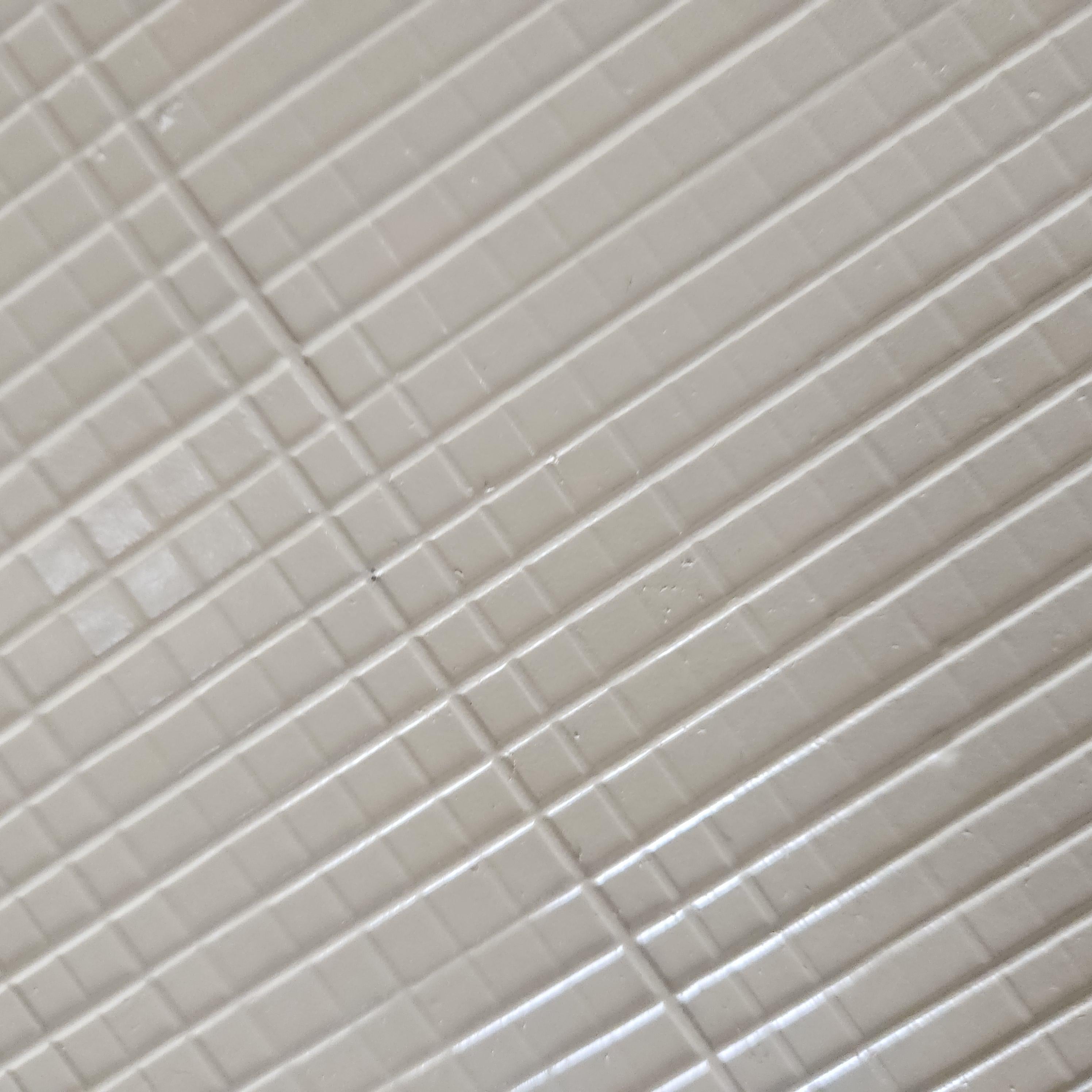 Bandeja de mayordomo italiana de los años 70 pintada a mano en blanco antiguo 6