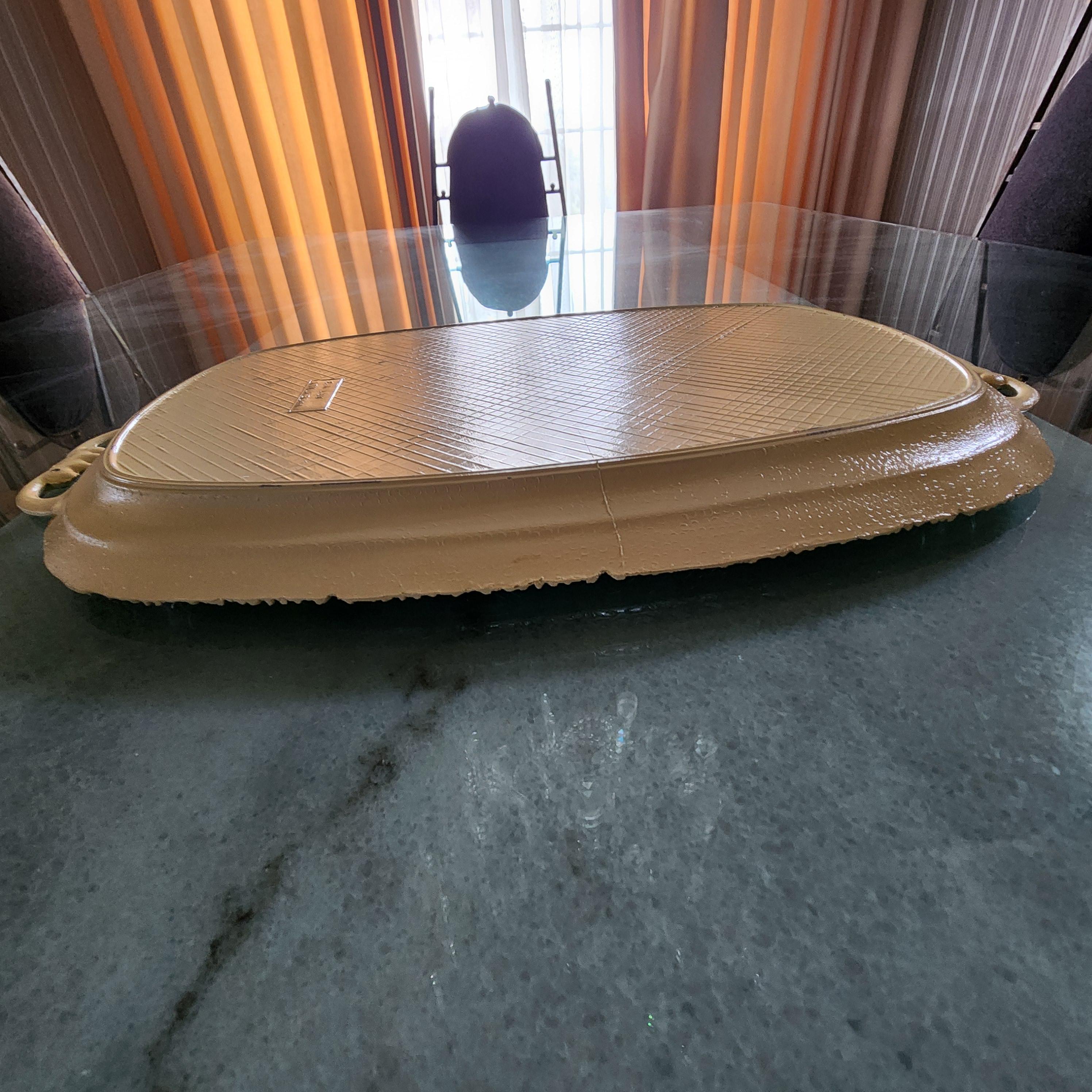 Bandeja de mayordomo italiana de los años 70 pintada a mano en blanco antiguo 10