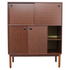 1970s Italian Cabinet With Sliding Doors