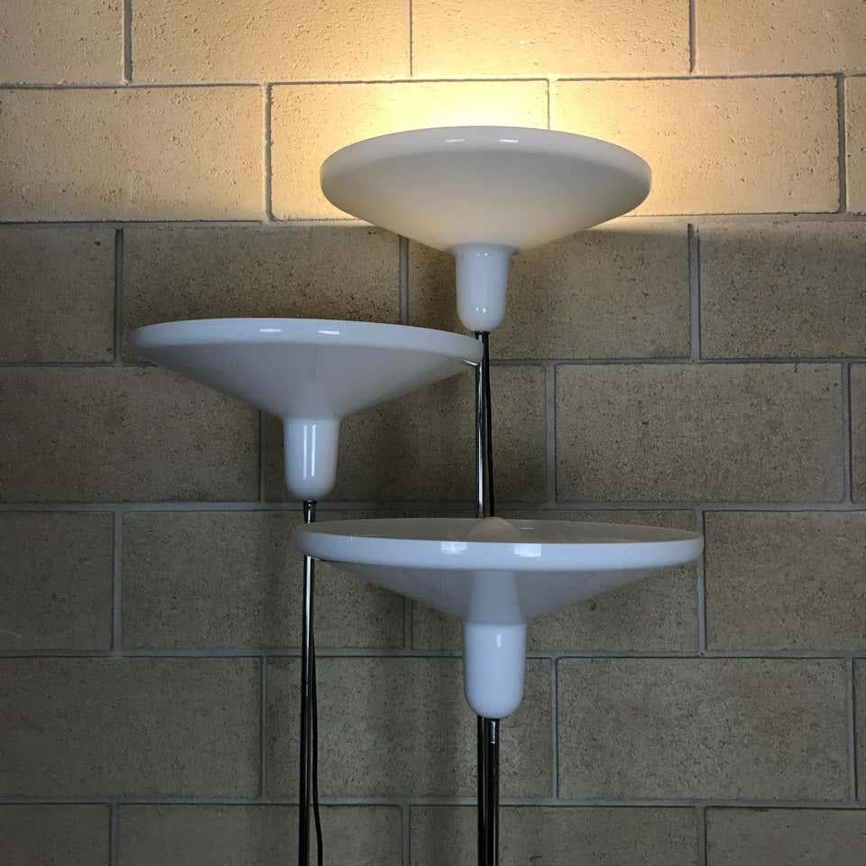 Italian Mid Century Modern Floor Lamps by Harvey Guzzini for Harveiluce For Sale
