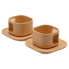 1970s Italian Ceramic Coffee Cups by Makio Hasuike for Arnolfo di Cambio 1970s Italian Ceramic Coffee Cups by Makio Hasuike for Arnolfo di Cambio